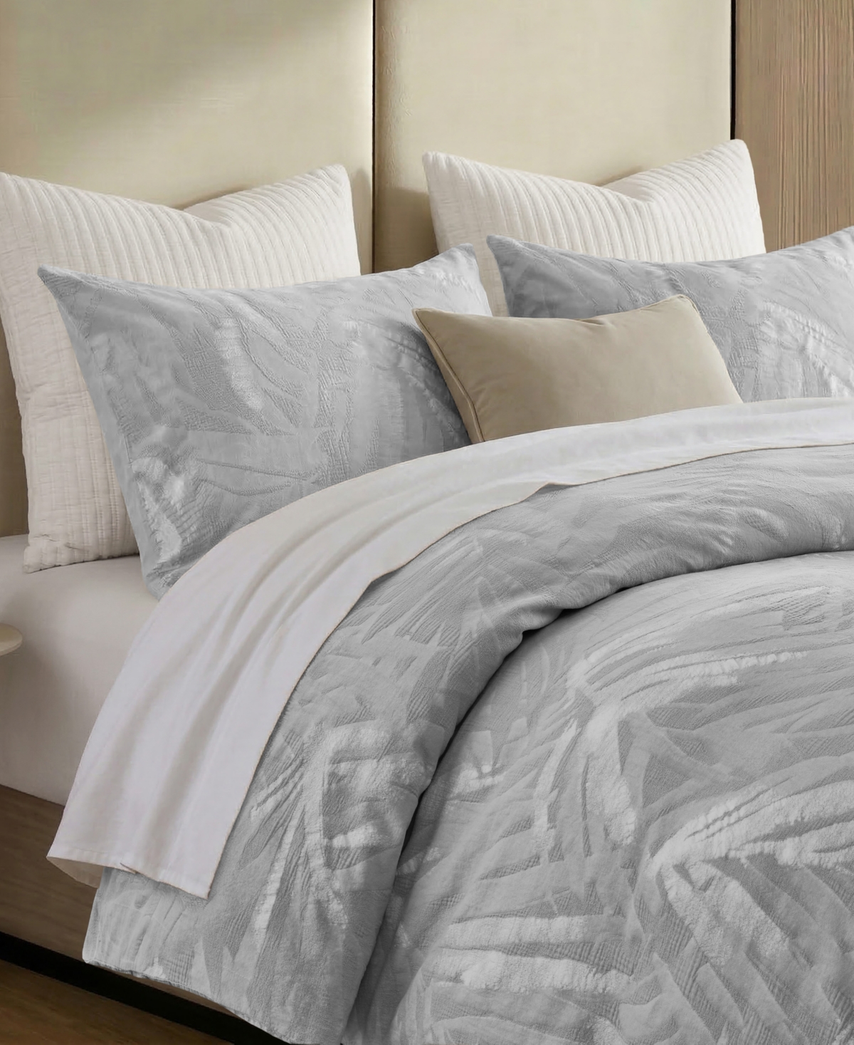 Harbor House Coastal Leaves Cotton 3-Piece Duvet Cover Set