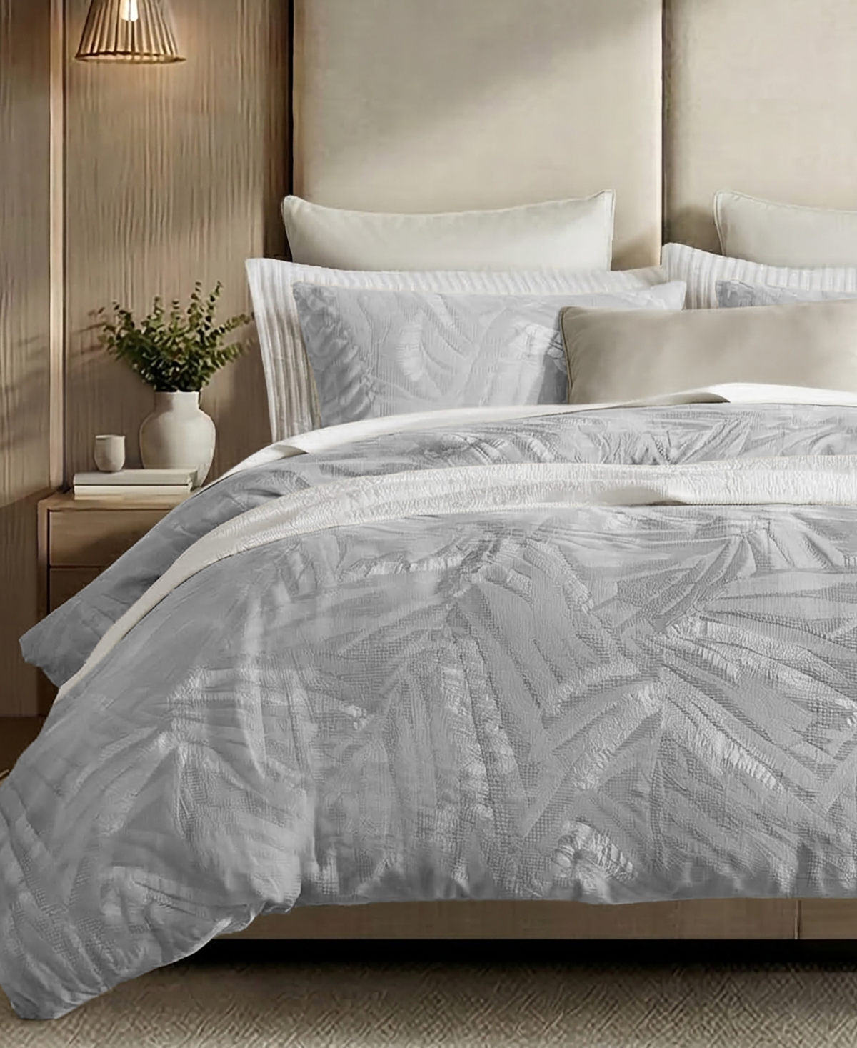 Harbor House Coastal Leaves Cotton 3-Piece Duvet Cover Set
