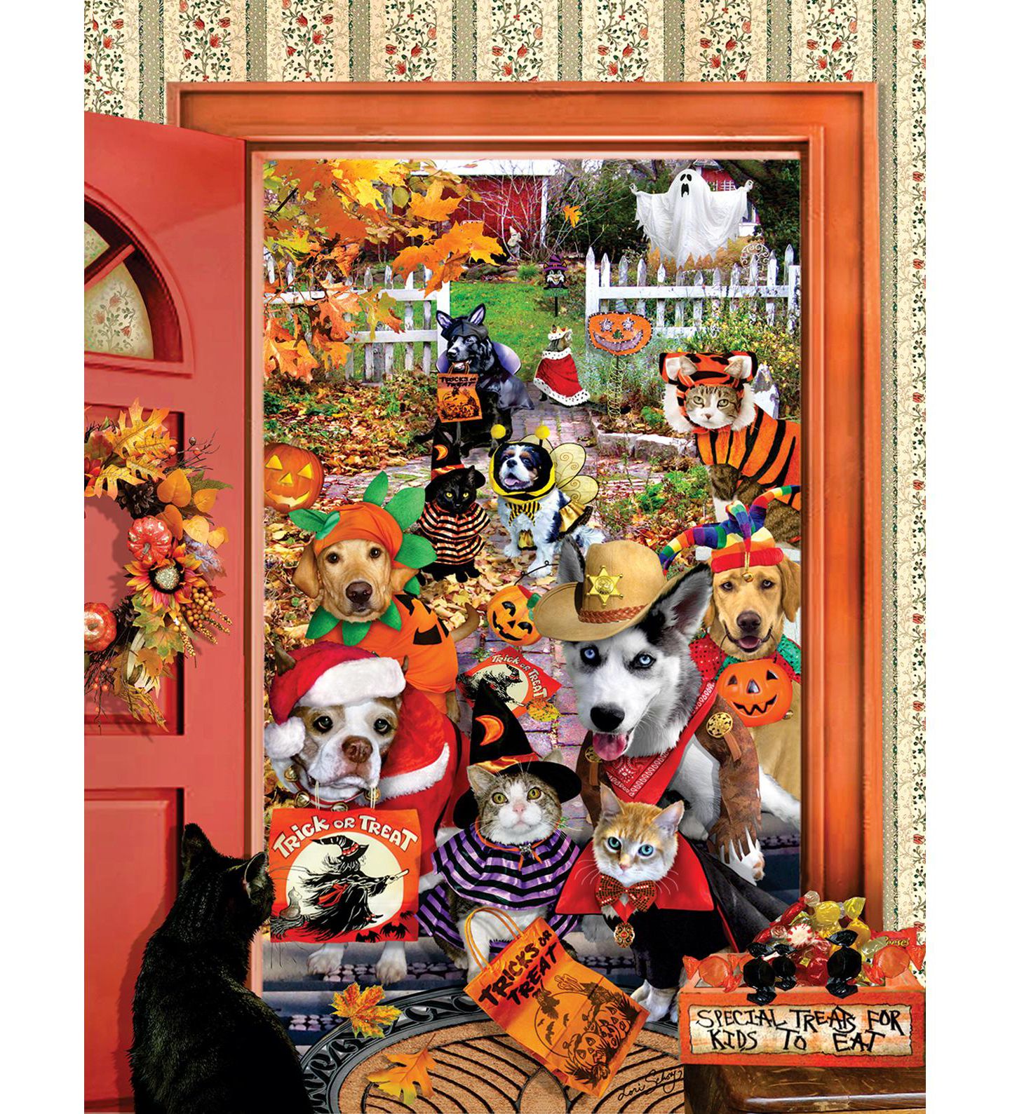 Детский пазл SunsOut Halloween Beggars 300-Piece Jigsaw Puzzle, от 15 лет — фото 3