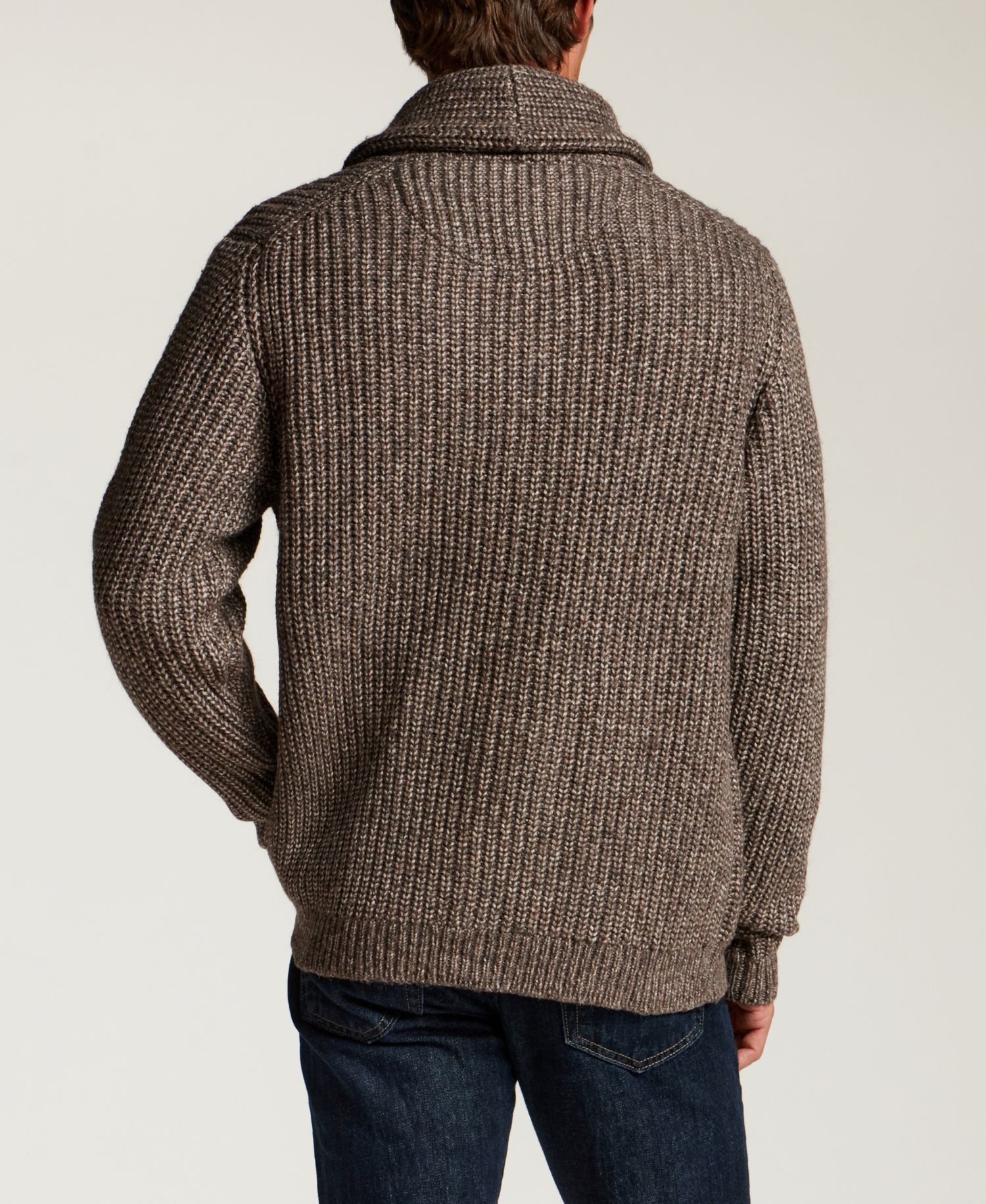 Men's Mixy Shawl Collar Cardigan Sweater