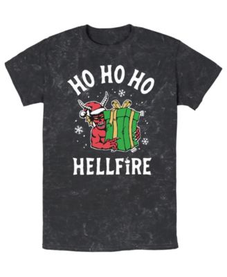 Men's Hellfire Ho Ho Ho Stranger Things Holiday Graphic T-Shirt