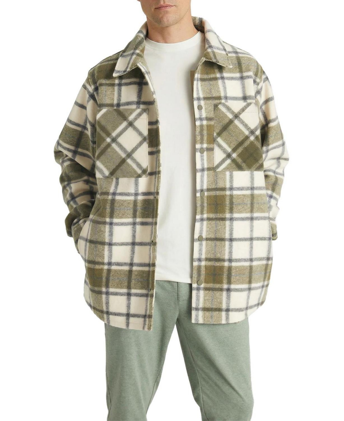 Level 7 Men's Relaxed-Fit Short Spread-Collar Adventure Shirt Jacket