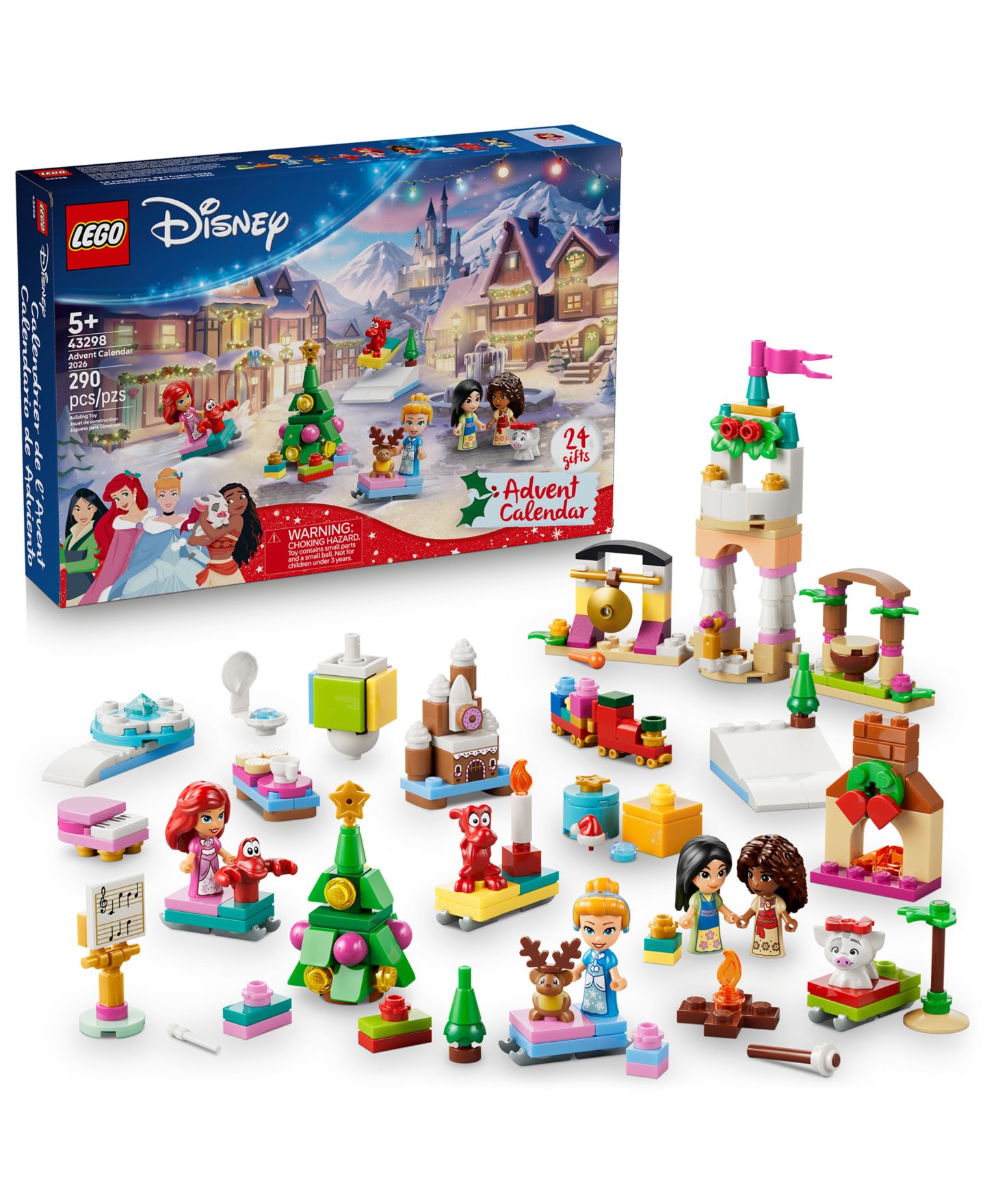 Детский конструктор LEGO® Disney Princess Advent Calendar 2026 43298 290-Piece Building Set, Ages 5+ — фото 1