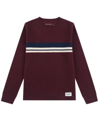 Boys' 5-18 Long-Sleeve Flat Back Rib Knit Shirt