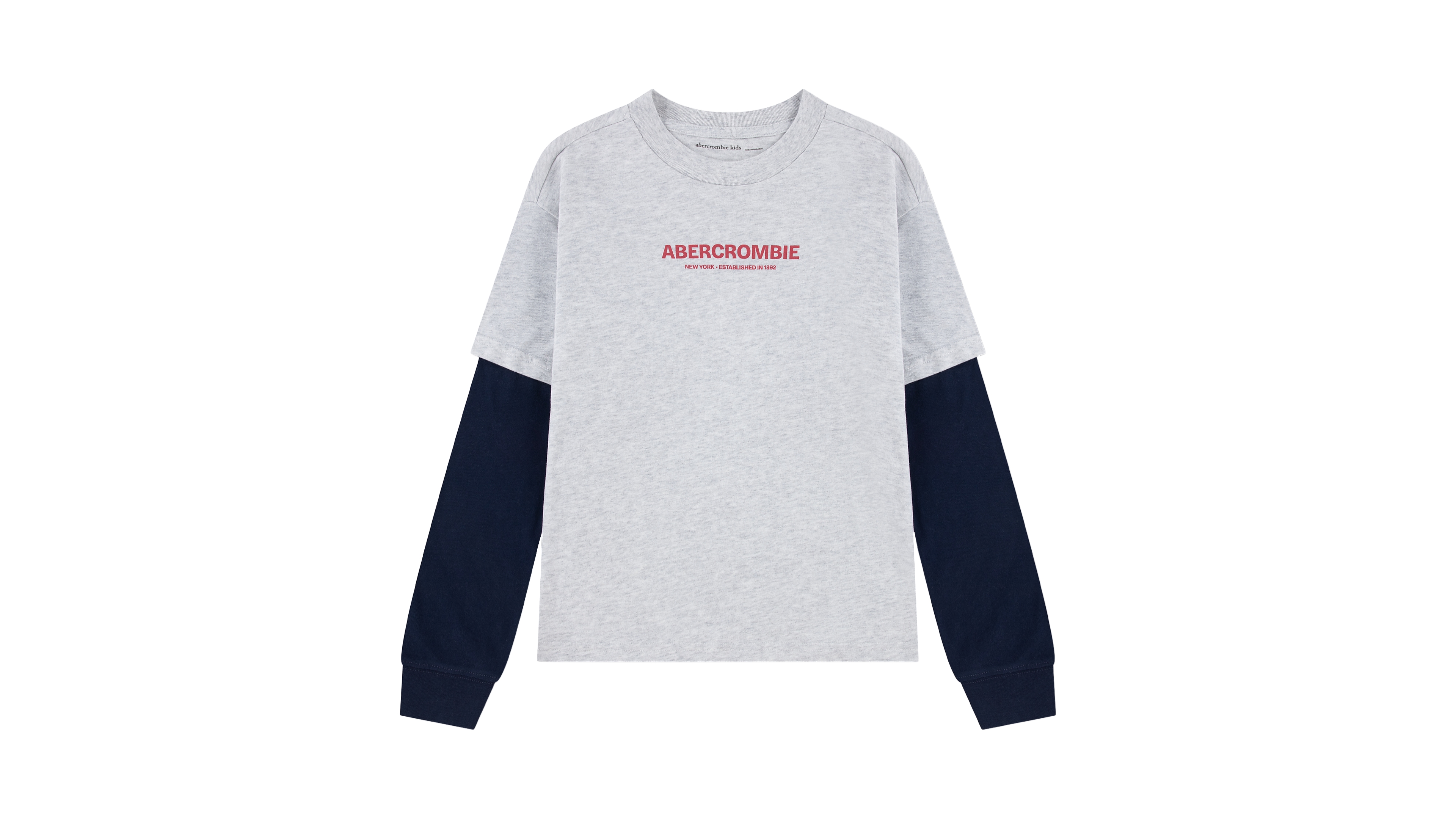 abercrombie kids Boys' 5-18 Long-Sleeve Graphic Twofer T-Shirt