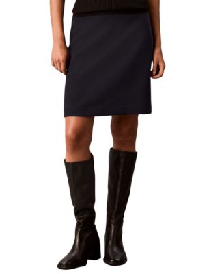 Women's A-Line Twill Knee-Length Skirt
