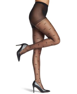 Women's Sheer Knit-In Bows Tights
