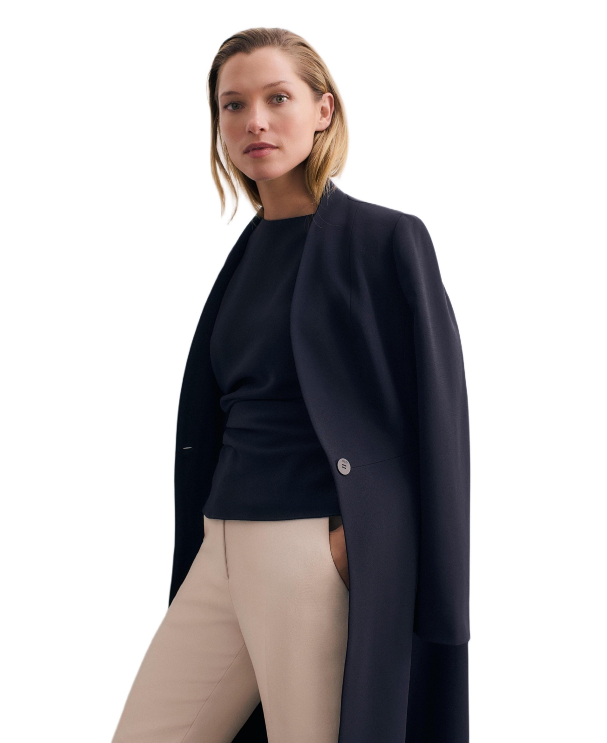 The Fold Women's Finchley Lightweight Crepe Coat