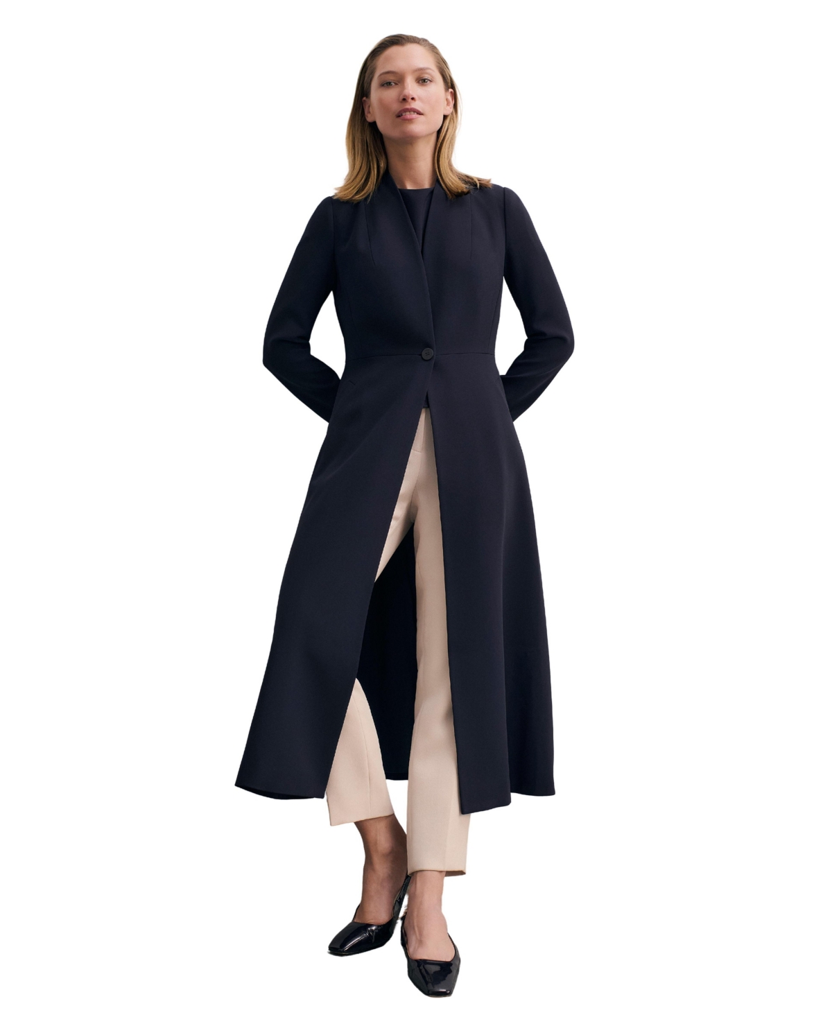 The Fold Women's Finchley Lightweight Crepe Coat
