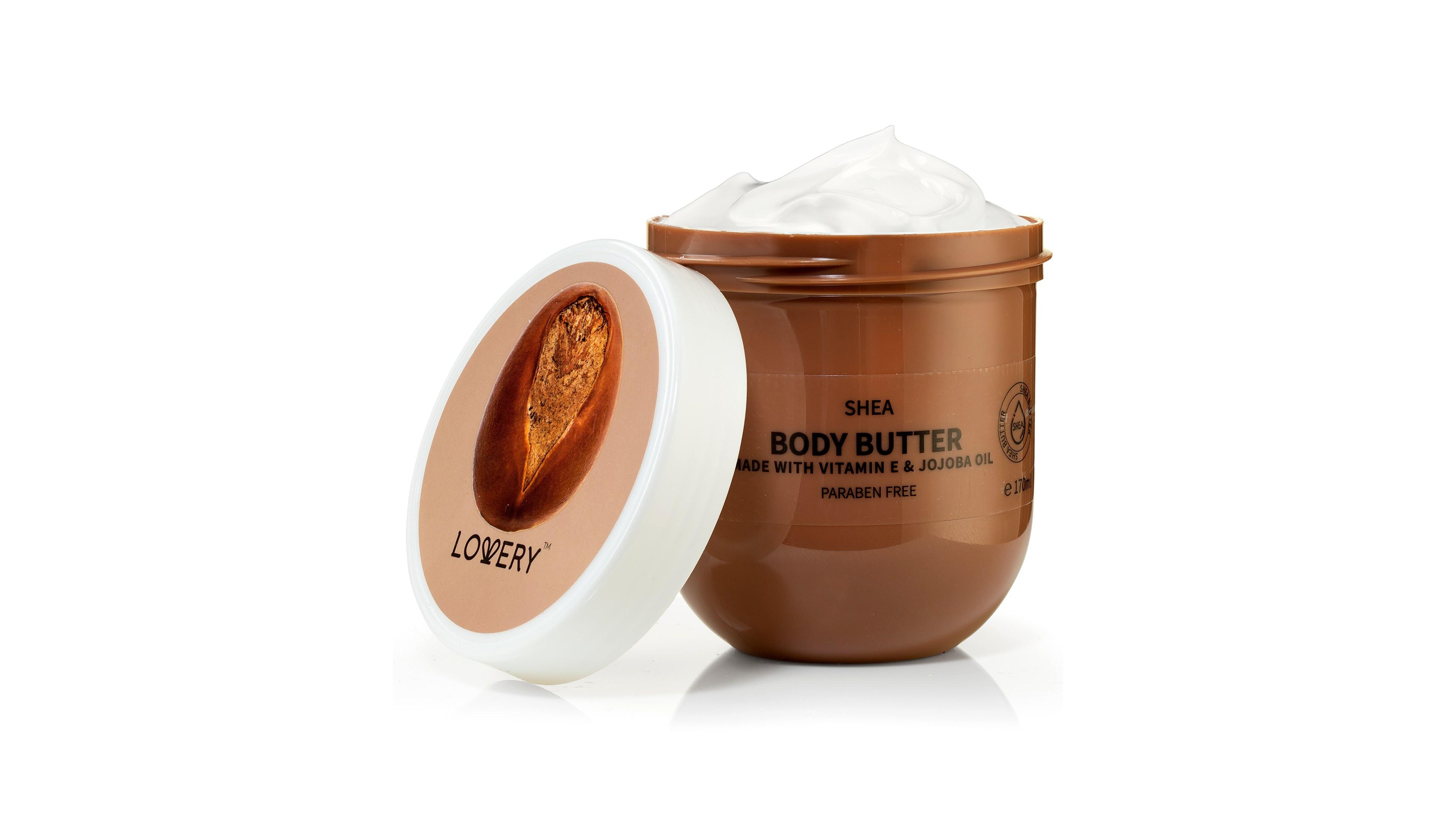 Lovery Shea Scented Whipped Body Butter, Bath and Body Care Cream