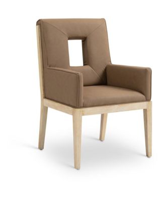 Gwendolyn Faux Leather Dining Arm Chair