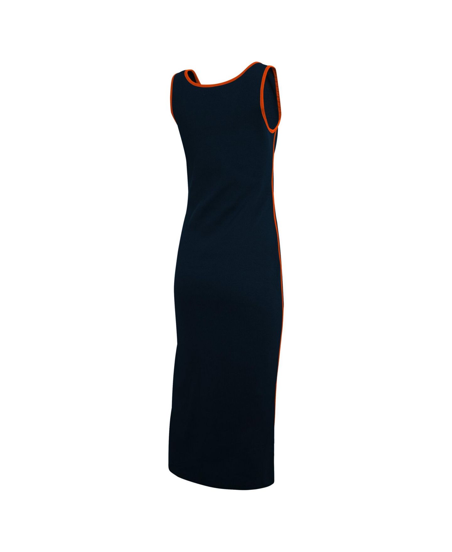 Женское платье WEAR by Erin Andrews Navy Chicago Bears Ribbed Tank Dress — фото 2