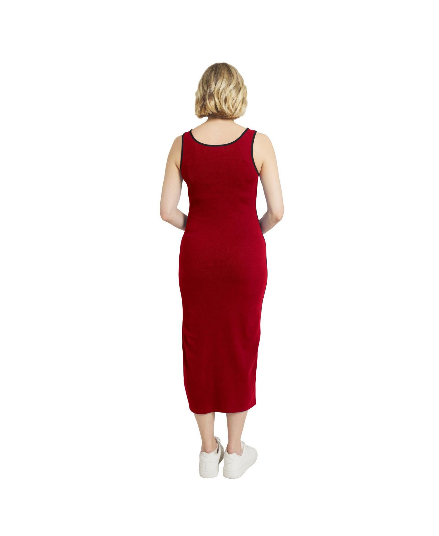 Women's Scarlet San Francisco 49ers Ribbed Tank Dress