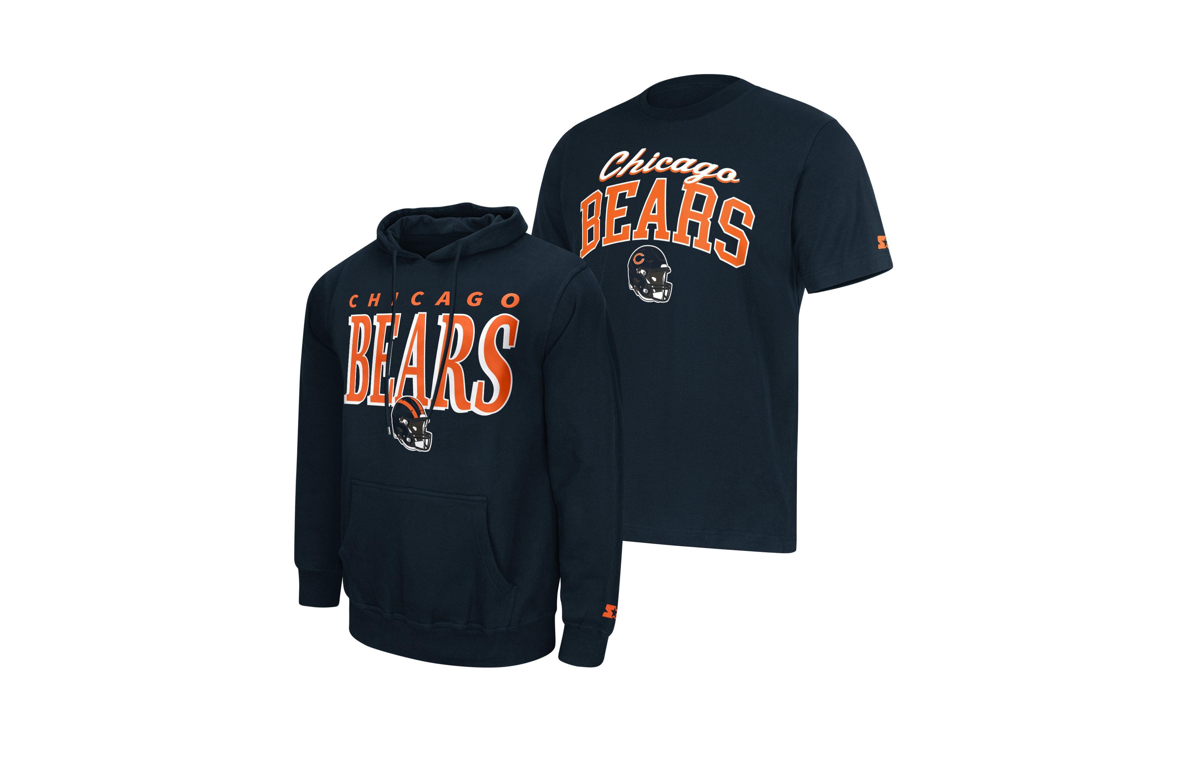 Starter Men's 2-piece Navy Chicago Bears Logo Hoodie