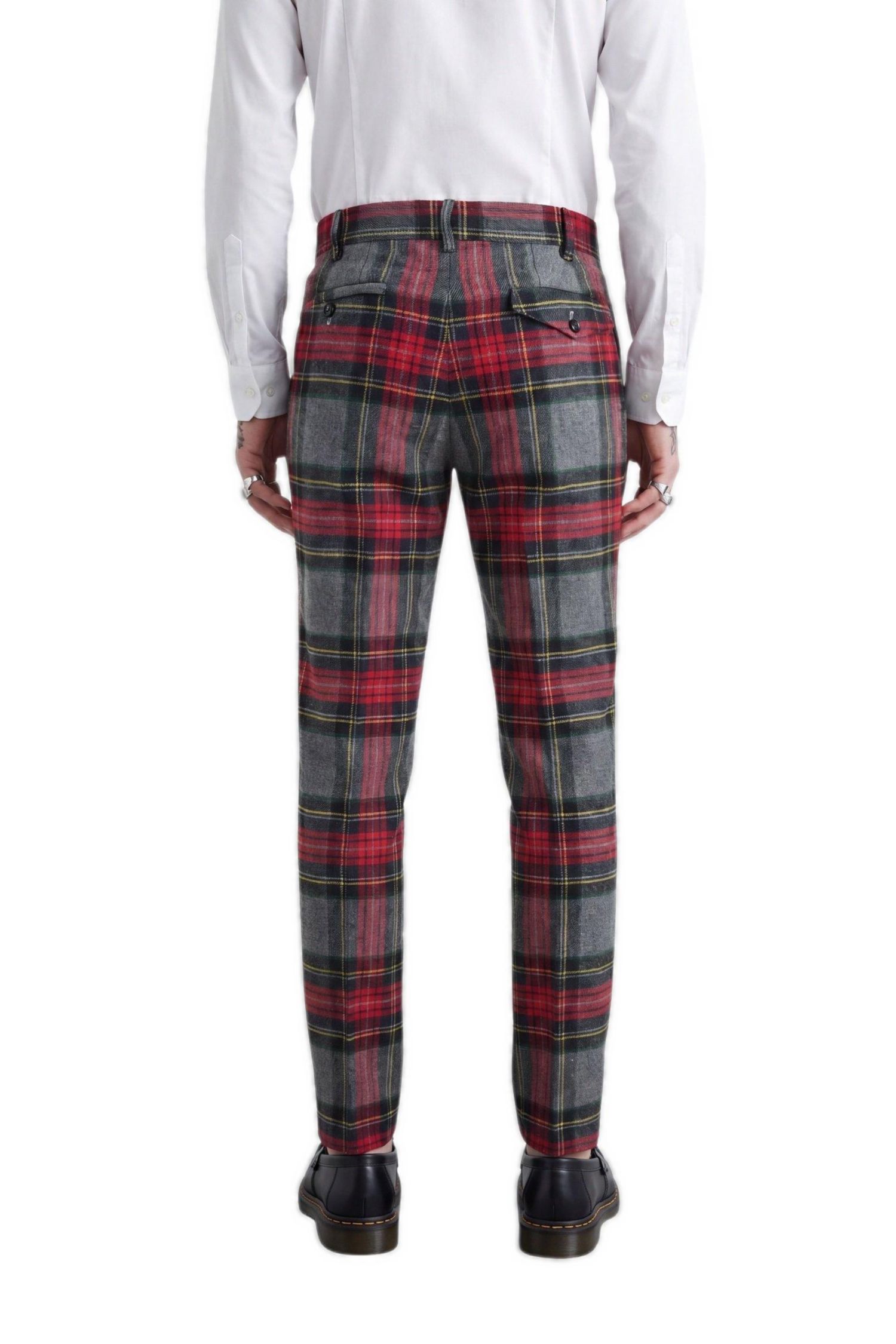 Men's Cardosi Slim-Fit Tuxedo Wool Suit Pants