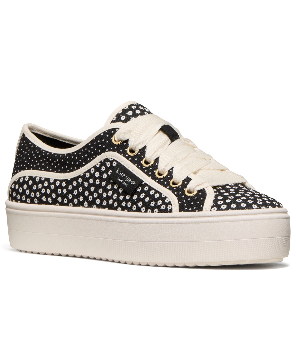 Kate Spade Women's Sam Icon Lace-up Platform Sneakers In Black Multi