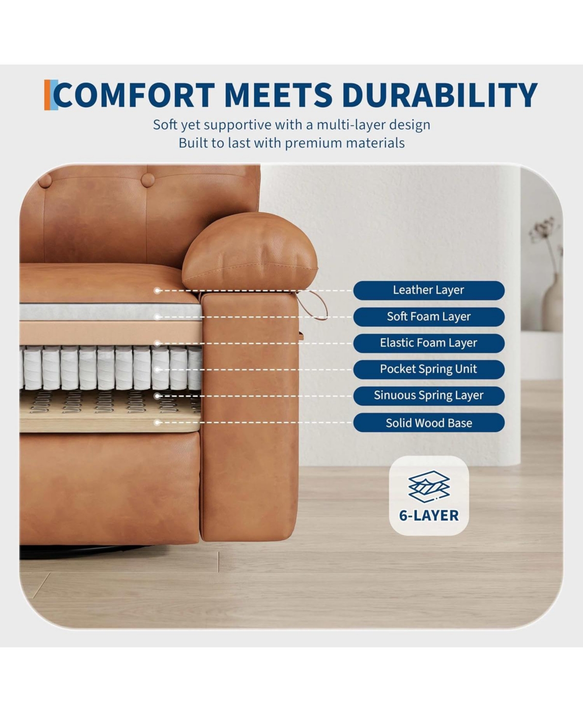 gaomon Swivel Rocker Manual Recliner Sofa Chair, Heat and Massage for Living Room