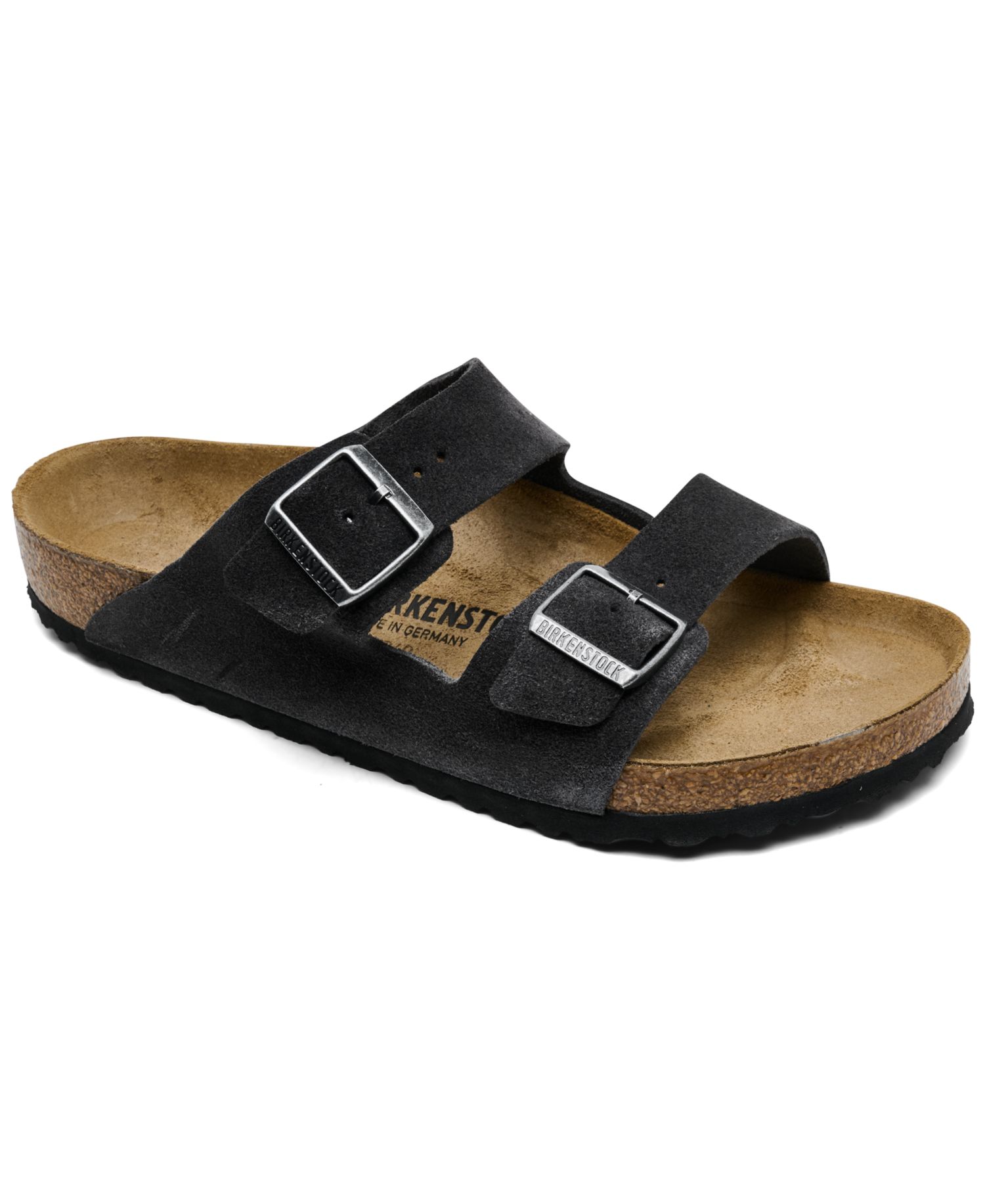 Men's Arizona Suede Leather Soft Footbed Sandals from Finish Line