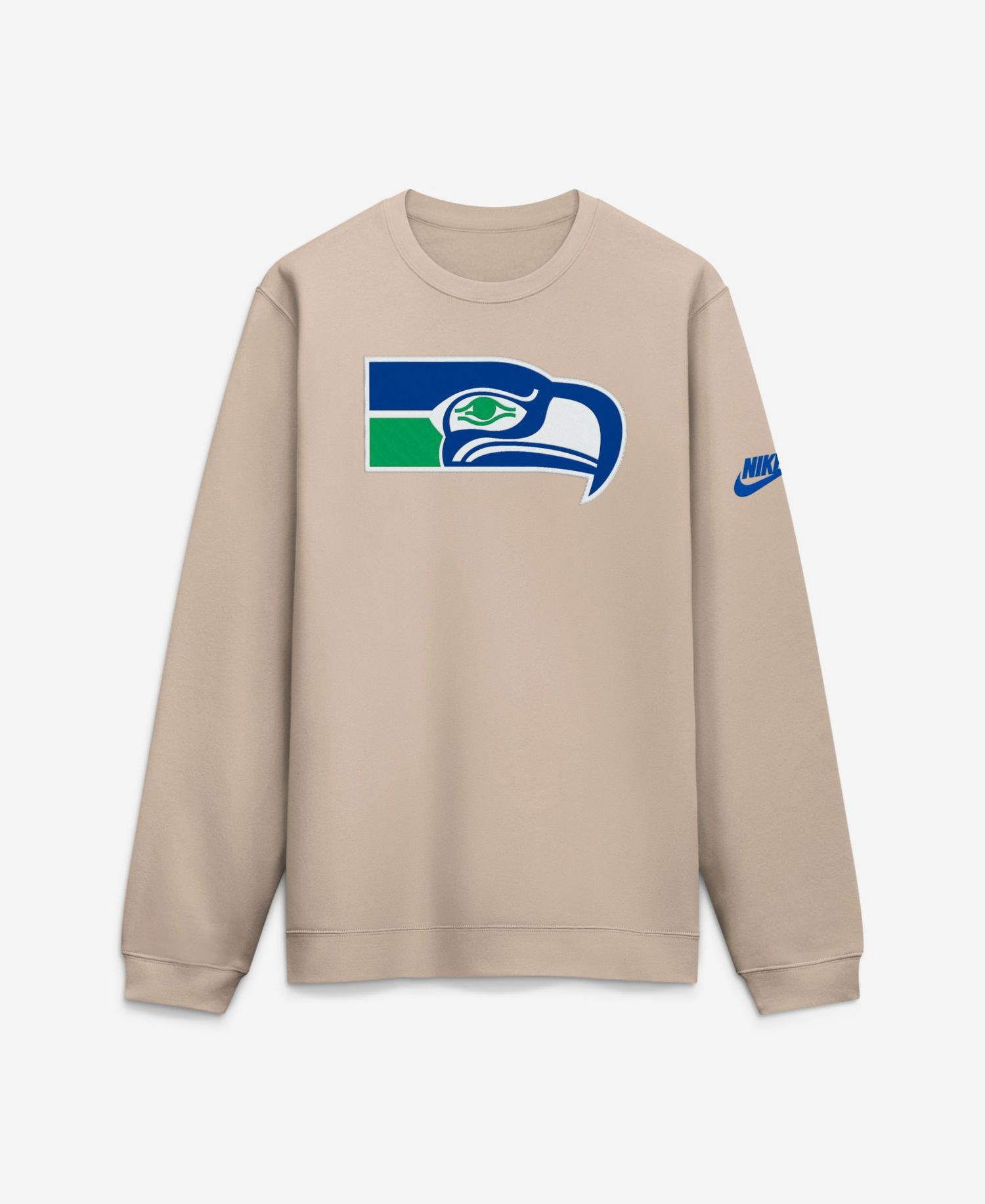 Men's Seattle Seahawks Rewind Club Throwback Long Sleeve Sweatshirt