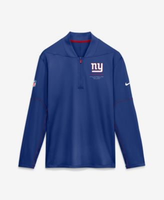 Men's New York Giants Sideline Midweight French Terry Half-Zip Pullover