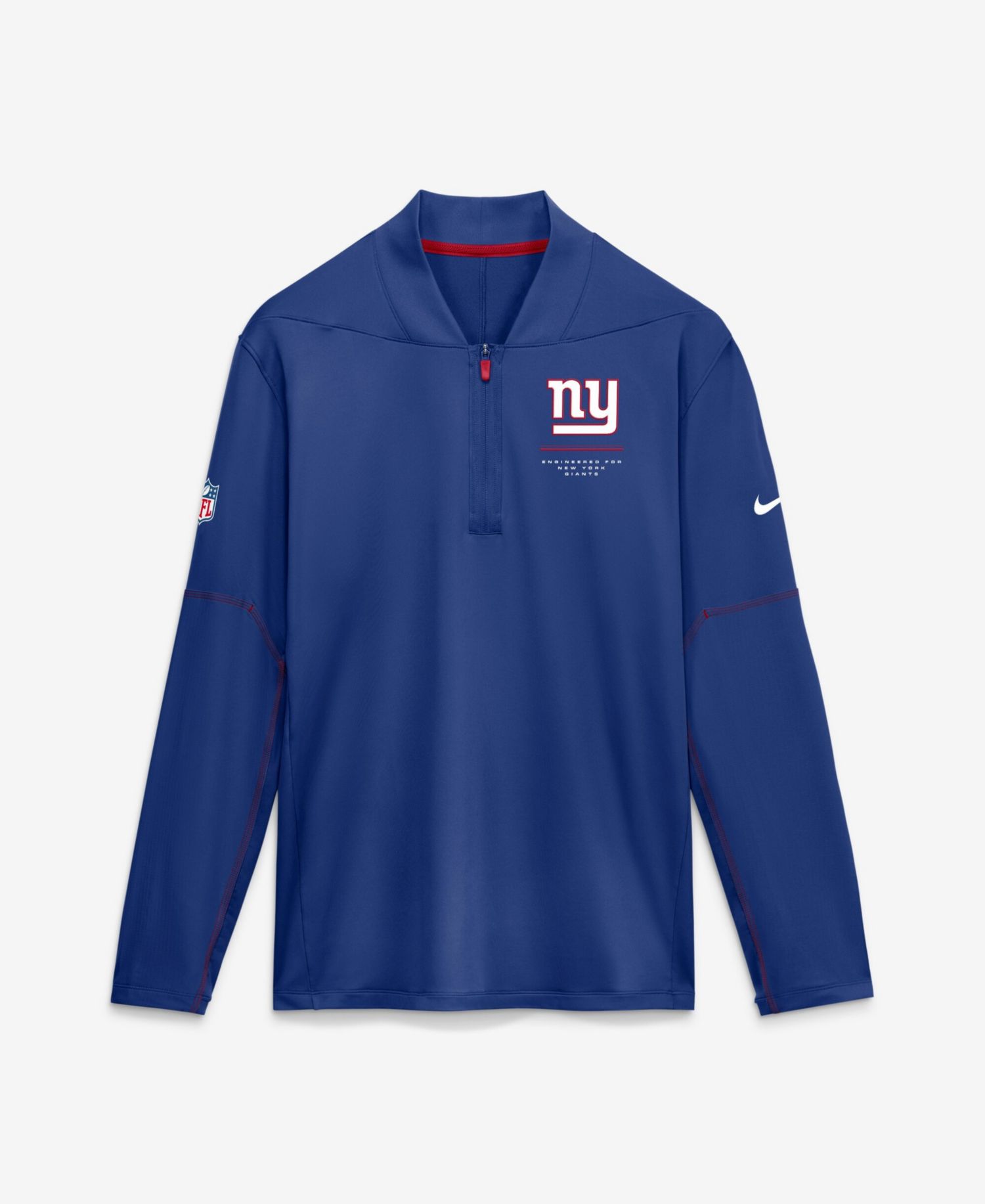 Men's New York Giants Sideline Midweight French Terry Half-Zip Pullover