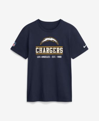 Men's Los Angeles Chargers Sideline Alternate Final Sprint Crewneck T-Shirt