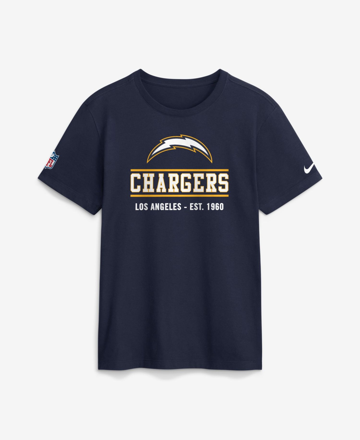 Men's Los Angeles Chargers Sideline Alternate Final Sprint Crewneck T-Shirt