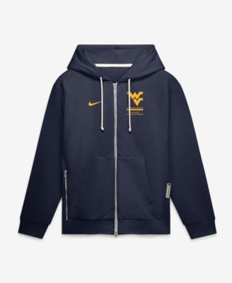 Men's West Virginia Mountaineers 2026 Sideline Standard Issue Full-Zip Hooded Fleece Hoodie