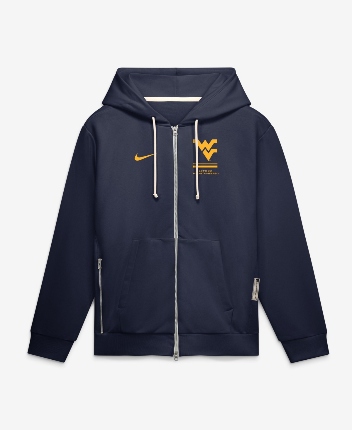 Nike Men's West Virginia Mountaineers 2026 Sideline Standard Issue Full-Zip Hooded Fleece Hoodie