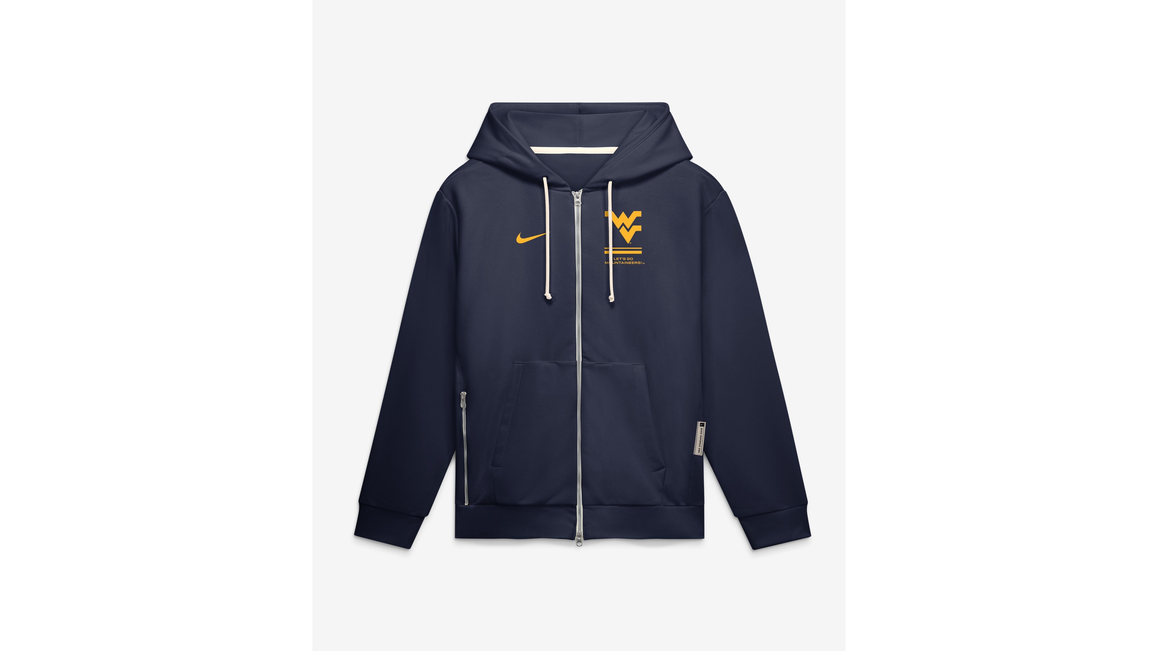 Nike Men's West Virginia Mountaineers 2026 Sideline Standard Issue Full-Zip Hooded Fleece Hoodie