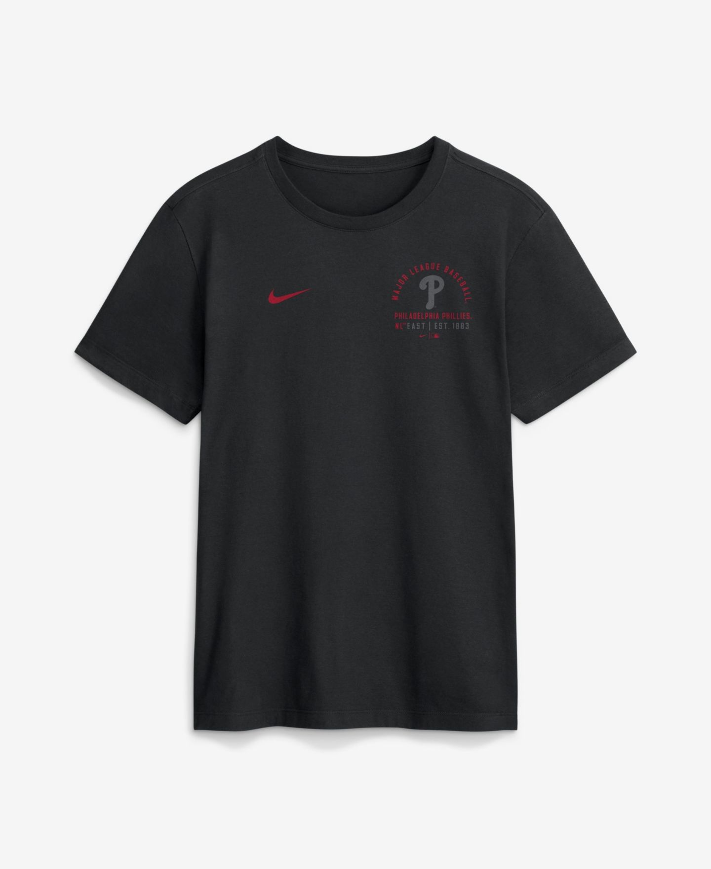Мужская футболка Nike Philadelphia Phillies Split Logo Crew Neck Short-Sleeve — фото 1