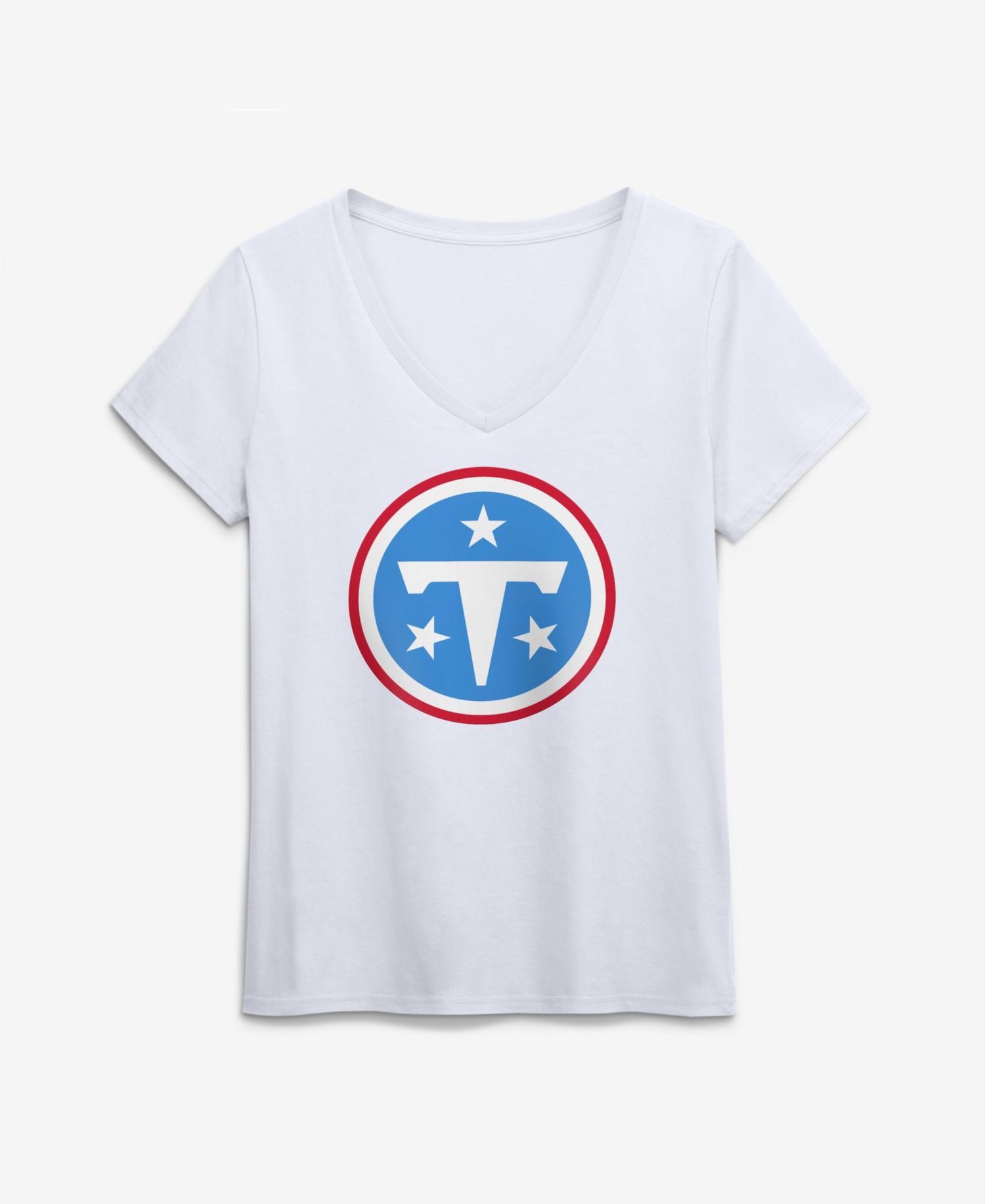 Women's Tennessee Titans V-Neck Short-Sleeve T-Shirt