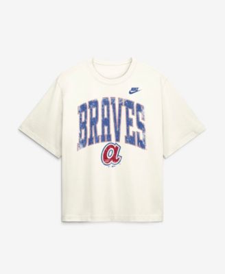 Women's Atlanta Braves Boxy Distressed Graphic T-Shirt