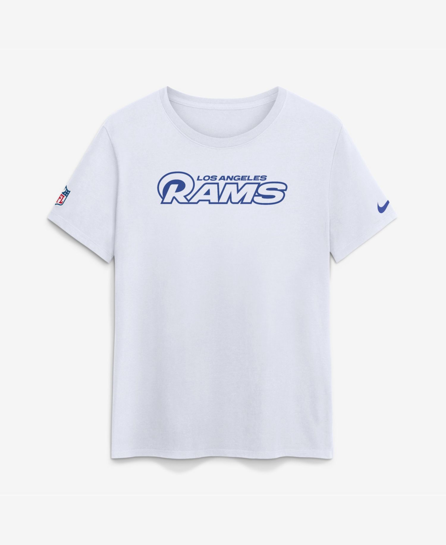 Women's Los Angeles Rams Fearsome Screen-Print Crewneck T-Shirt