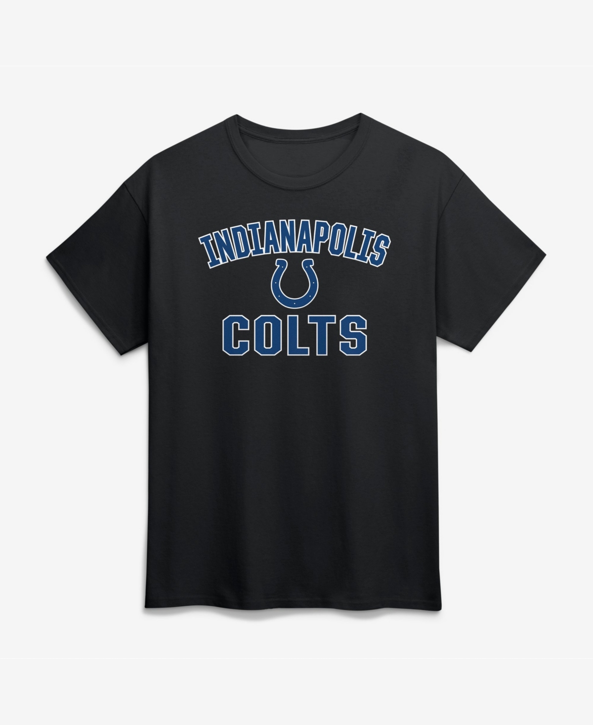 Logo Athletic Men's Indianapolis Colts Victory Arch Cotton Crewneck T-Shirt - Black