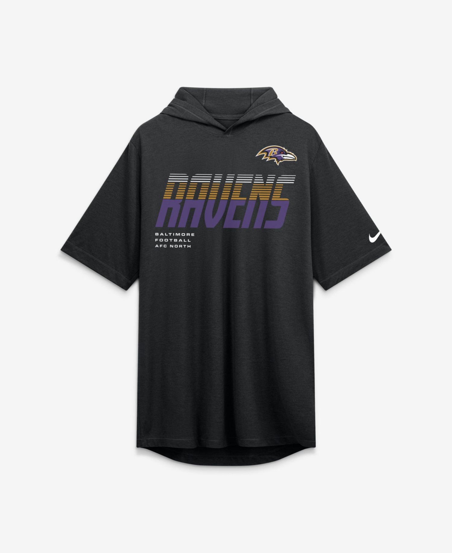 Men's Baltimore Ravens Tri-Blend Hooded Hoodie
