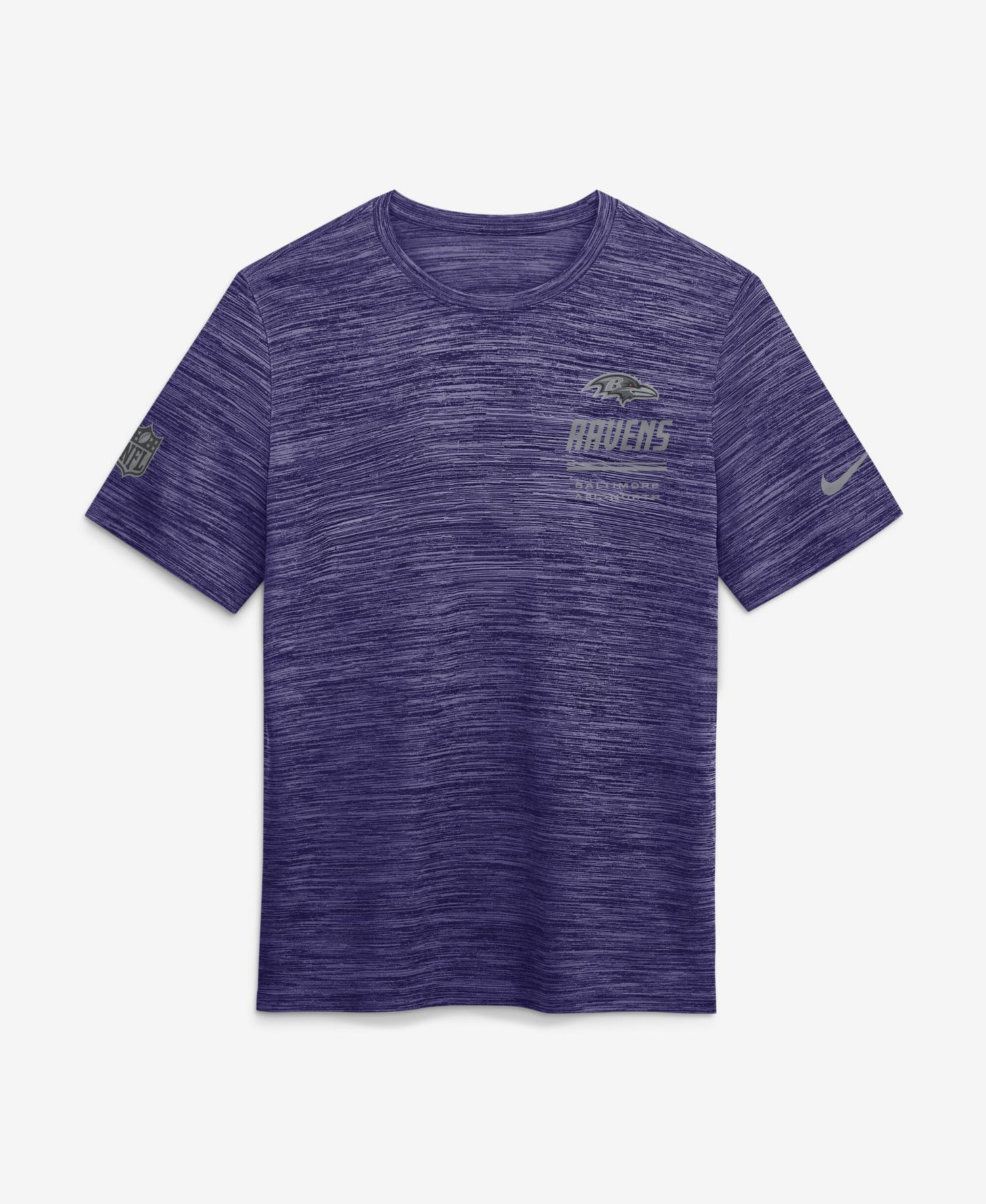 Men's Baltimore Ravens Velocity Crewneck T-Shirt