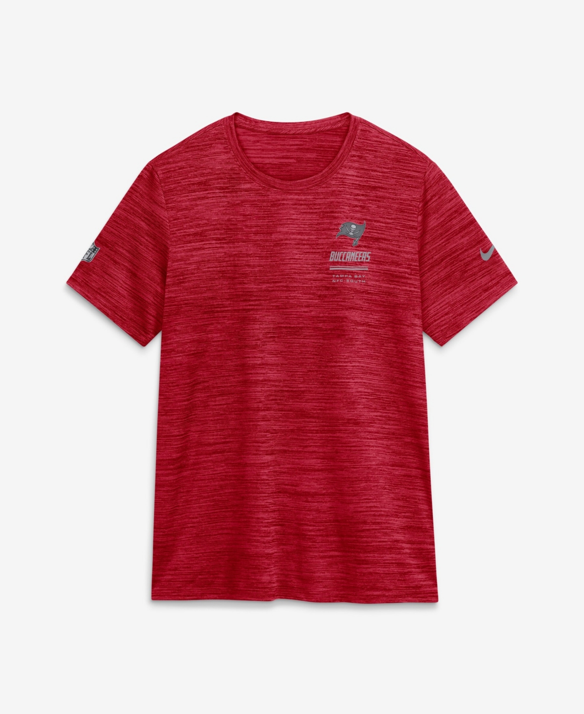 Nike Women's Tampa Bay Buccaneers Sideline Velocity Cross-Dyed Screen Print T-Shirt