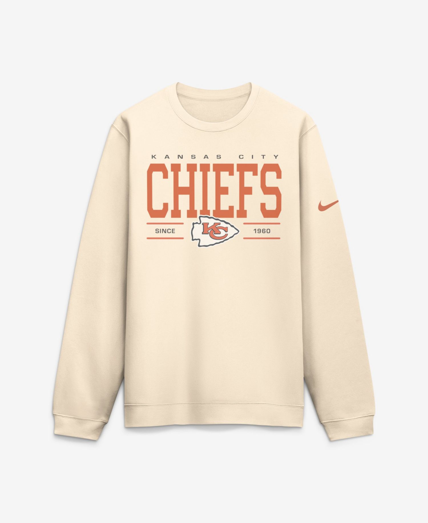 Men's Kansas City Chiefs Always Reppin' Club Long-Sleeve Crewneck Sweatshirt