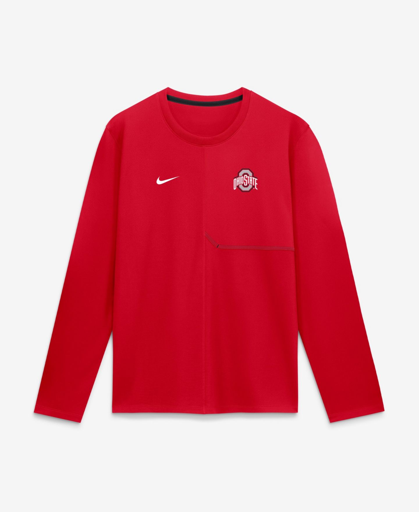 Мужская футболка Nike Ohio State Buckeyes Sideline Coaches Long Sleeve — фото 1