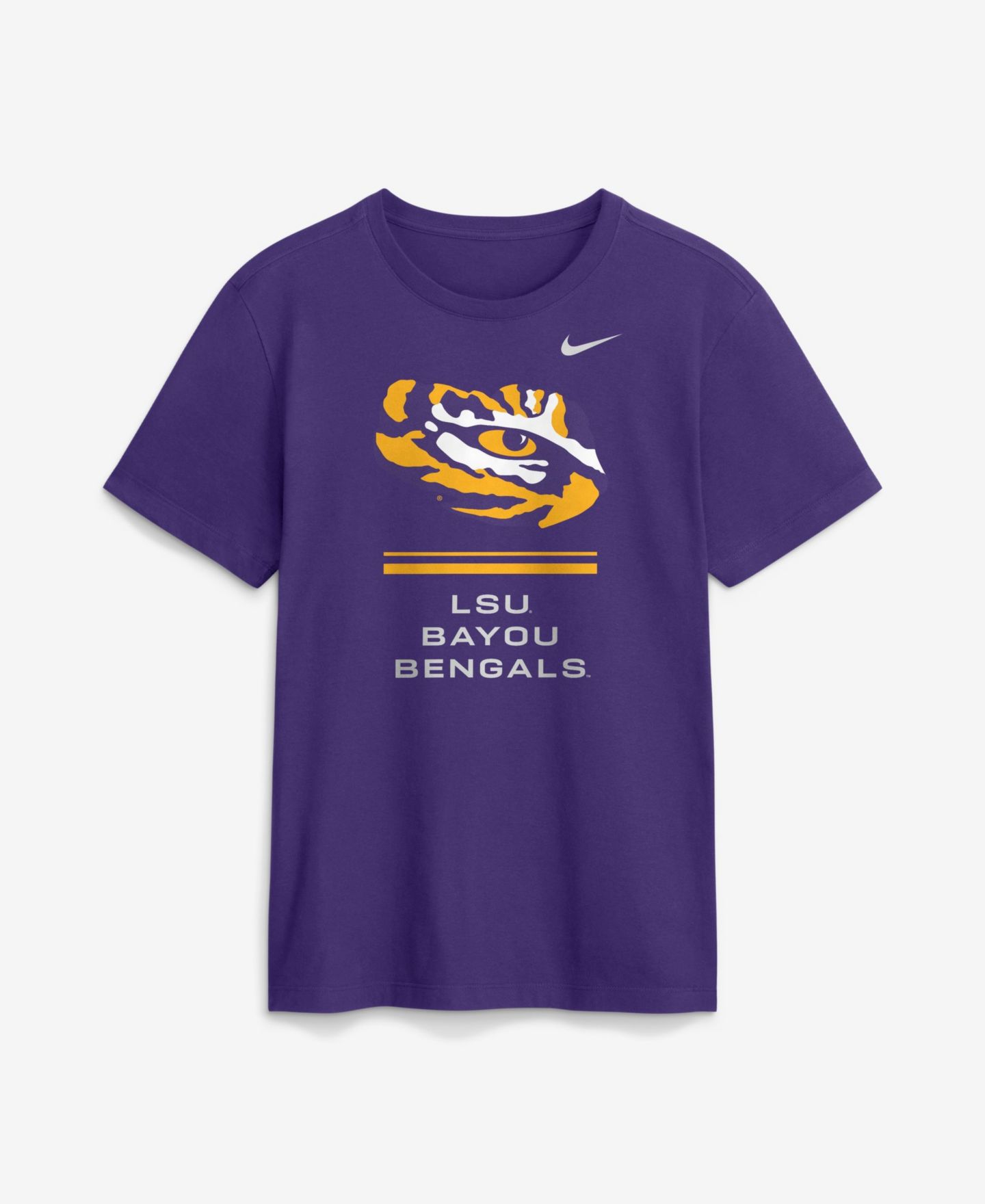 Мужская футболка Nike LSU Tigers LSU Sideline Crewneck — фото 1