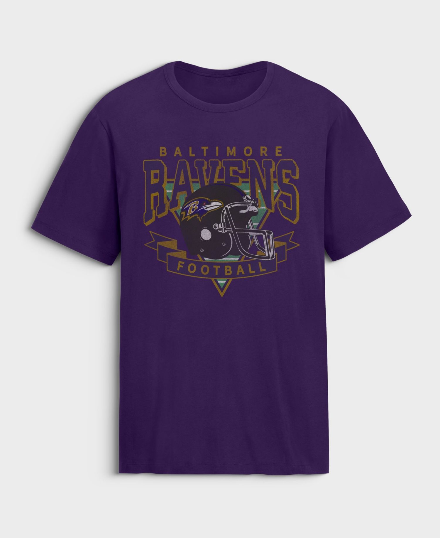 Men's Old Fashion Rushing Legacy Baltimore Ravens Retro Classic-Fit T-Shirt