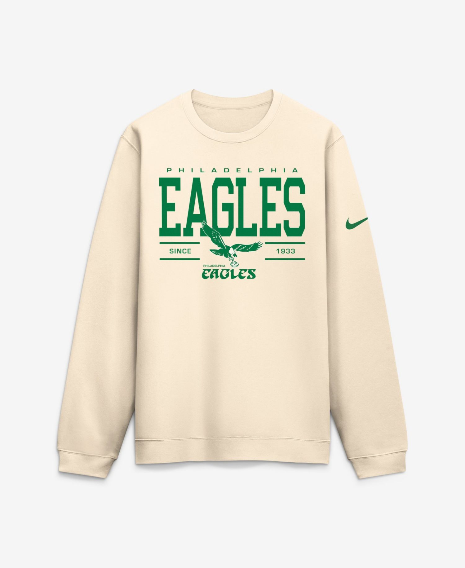 Men's Philadelphia Eagles Always Reppin' Club Long-Sleeve Crewneck Sweatshirt