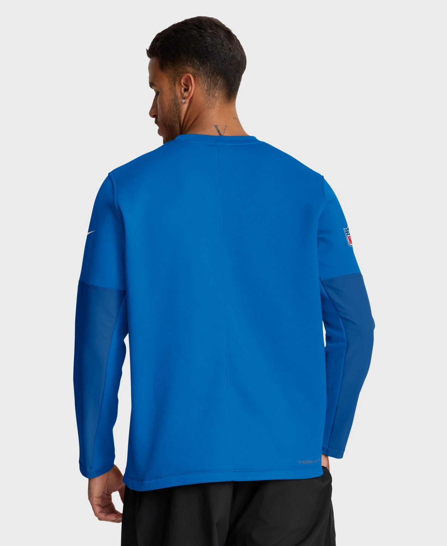 Men's Detroit Lions Sideline Coaches Crew-Neck Sweatshirt