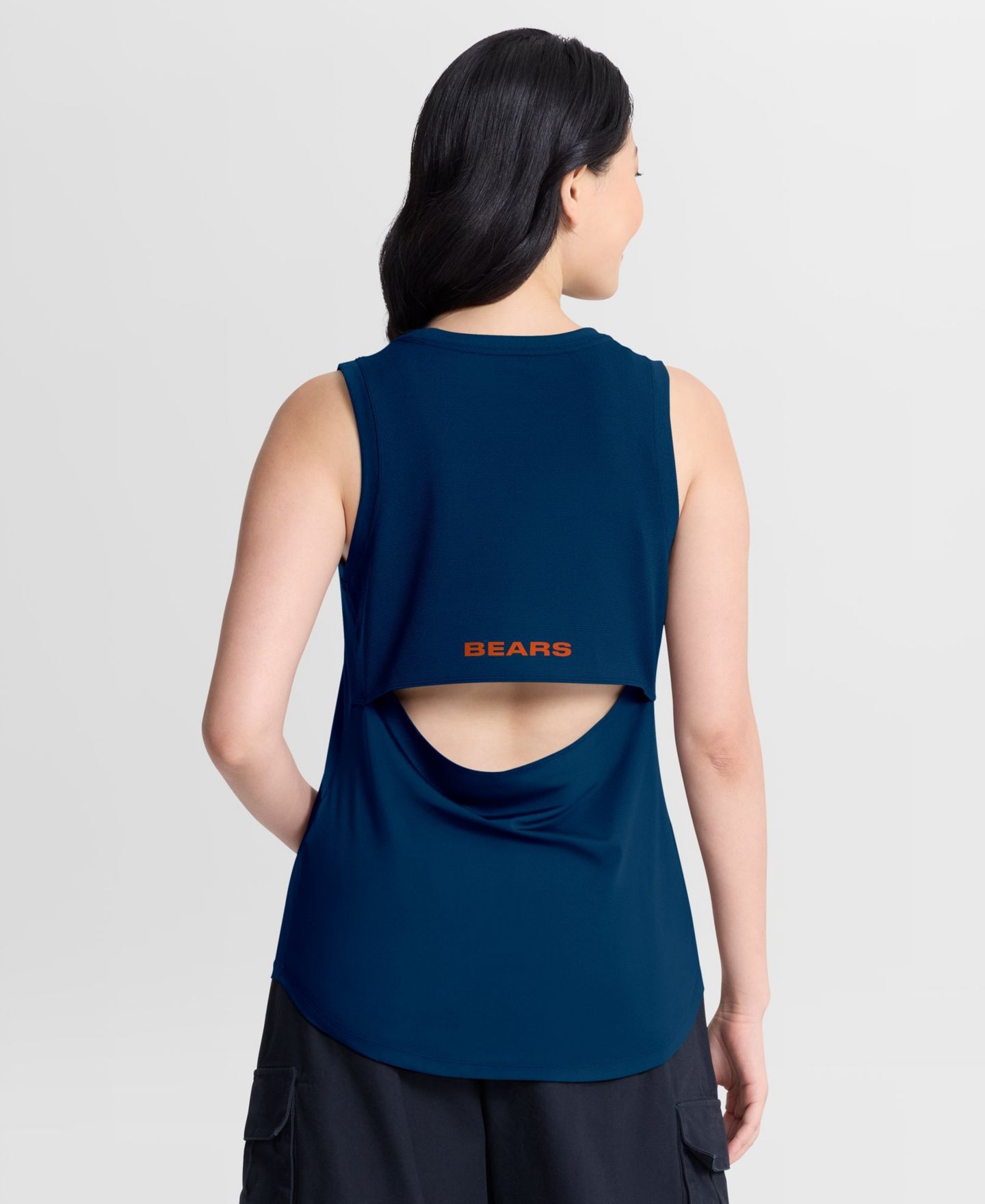 Женский топ Fanatics Chicago Bears Scoop Neck Draped Mesh Back — фото 3