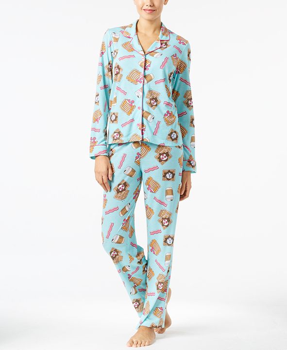 Jenni by Jennifer Moore Printed Knit Pajama Set, Created for Macy's