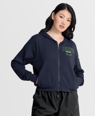 Women's Primetime Seattle Seahawks Loose-Fit Full-Zip Hoodie