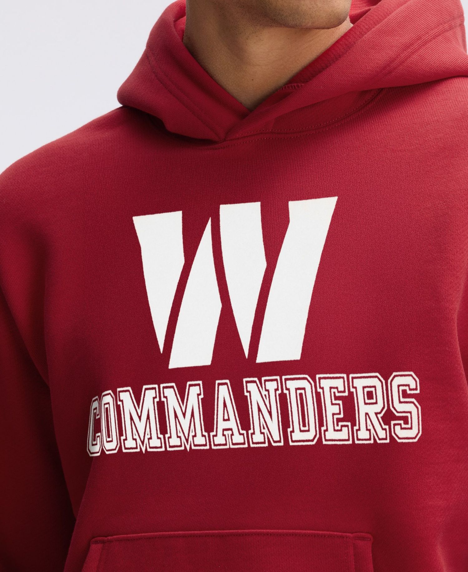 Men's Washington Commanders IconicFleece Flocked Classic-Fit Hoodie