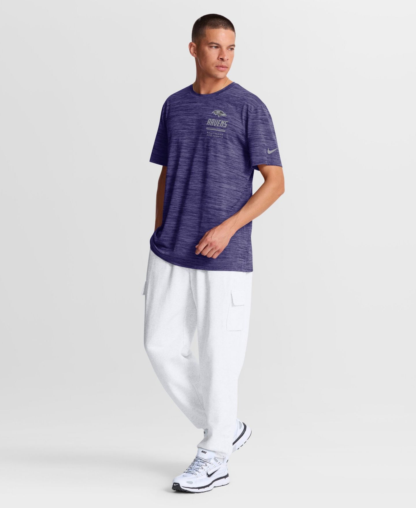 Мужская футболка Nike Baltimore Ravens Velocity Crewneck — фото 5