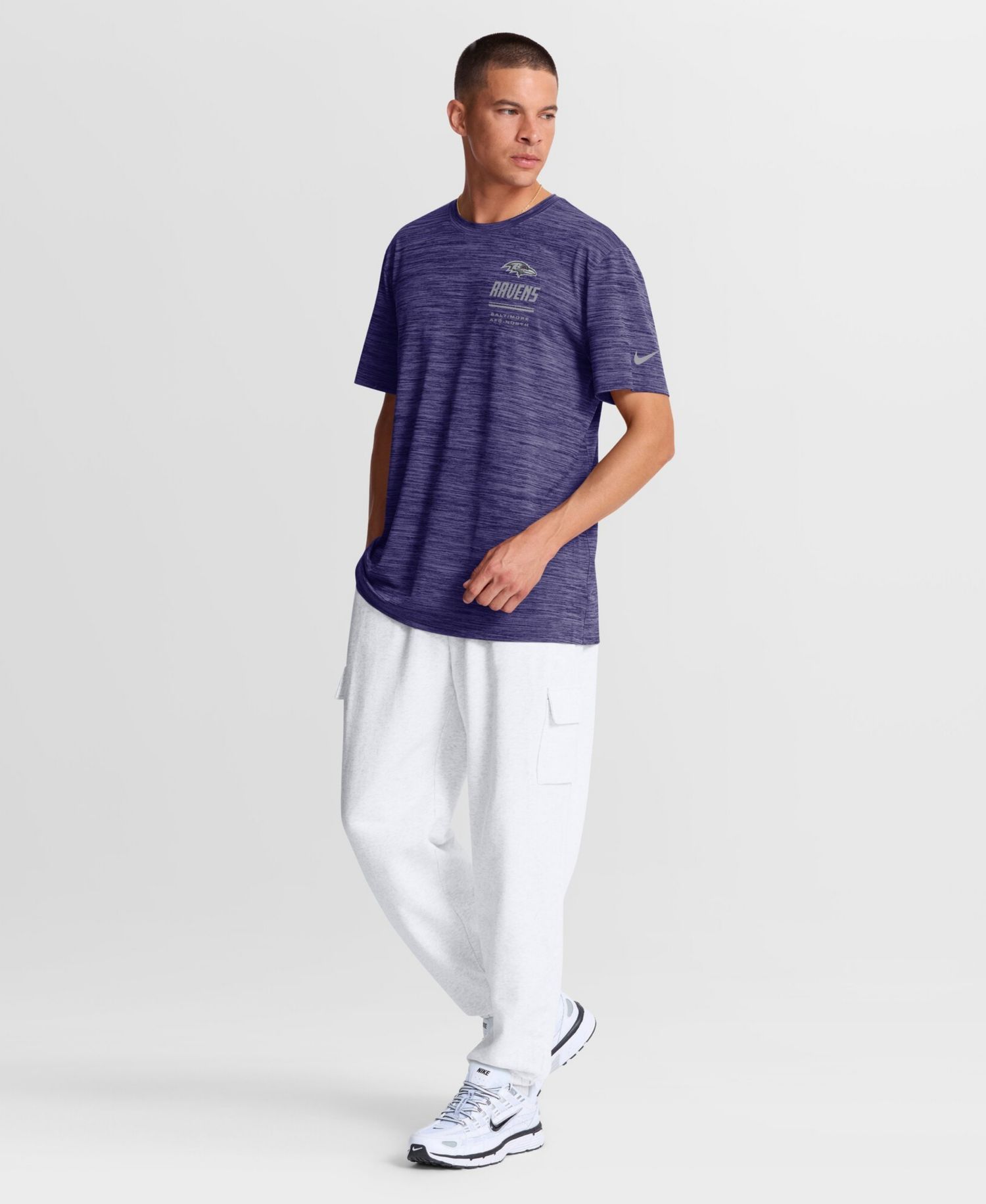 Men's Baltimore Ravens Velocity Crewneck T-Shirt